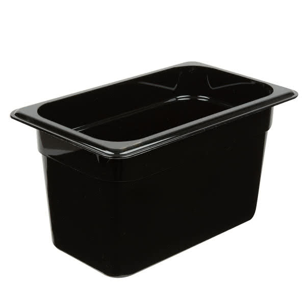 Cambro 46CW110 - Camwear Food Pan, 1/4 Size, 6" Deep, Black