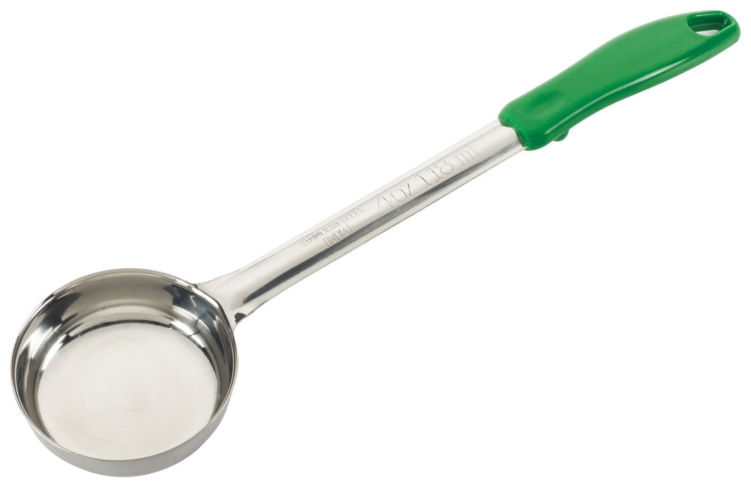 Winco FPS-4 - Food Portioner, 4 oz, Solid, Green Handle, Stainless Steel