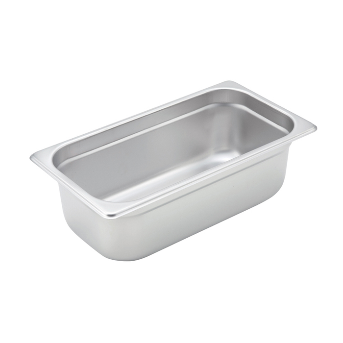 Browne 5781304 – Steam Pan, 1/3 Size, 4" Deep, Stainless Steel