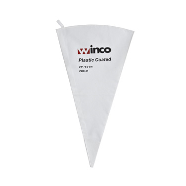 Winco PBC-21 - Pastry Bag, 21", Cotton with Plastic Coating