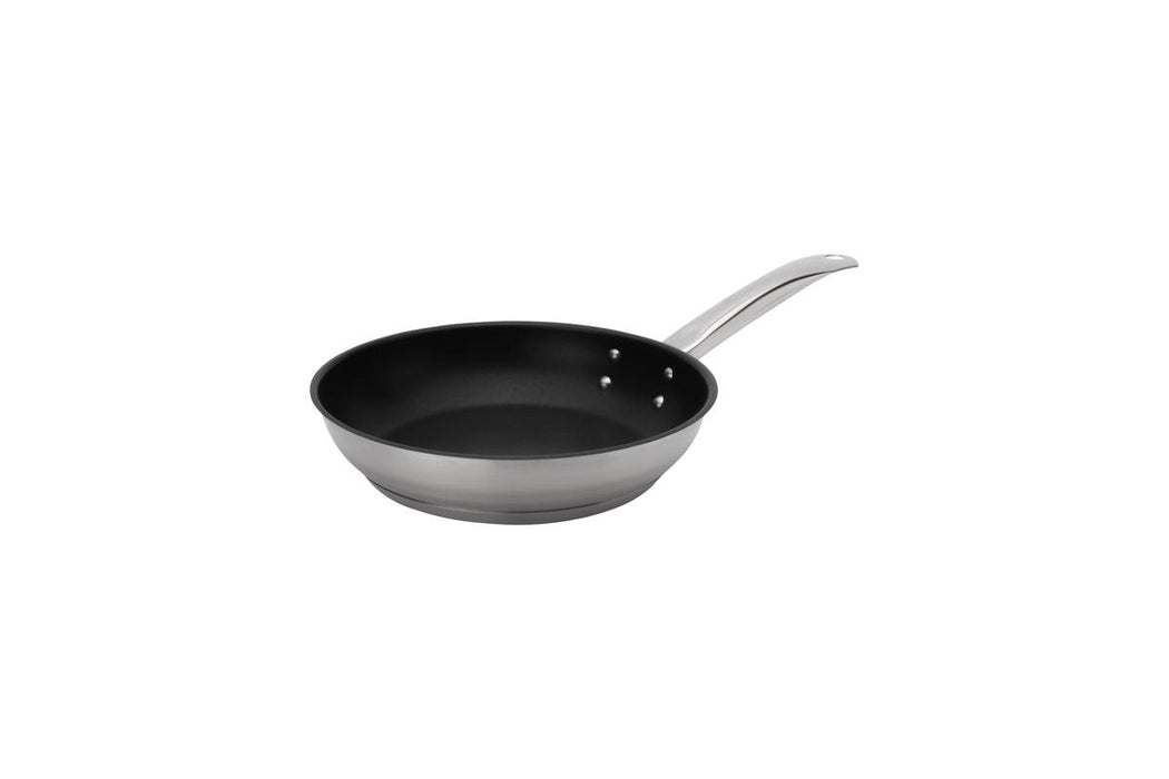 Browne 5734058 – Fry Pan, 8", Non-Stick, Stainless Steel Elements