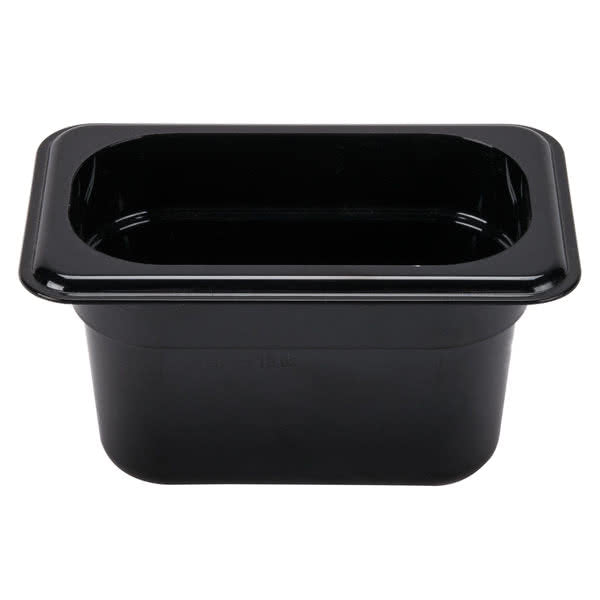Cambro 94CW110 - Camwear Food Pan, 1/9 Size, 4" Deep, Black