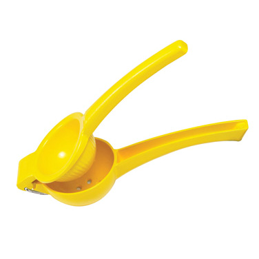 Winco LS-9Y - Lemon Squeezer, 9", Cast Aluminum, Yellow Coated Handles