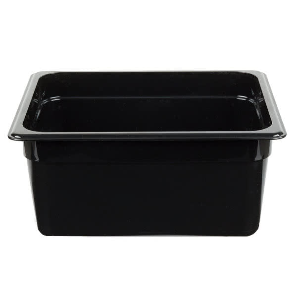 Cambro 26CW110 - Camwear Food Pan, 1/2 Size, 6" Deep, Black