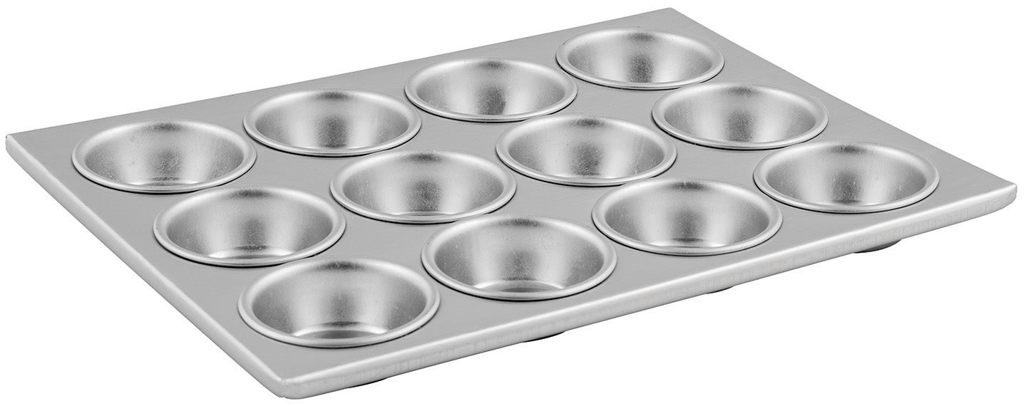Winco AMF-12 - Muffin Pan, 12 Cup, 3 oz Capacity, Aluminum