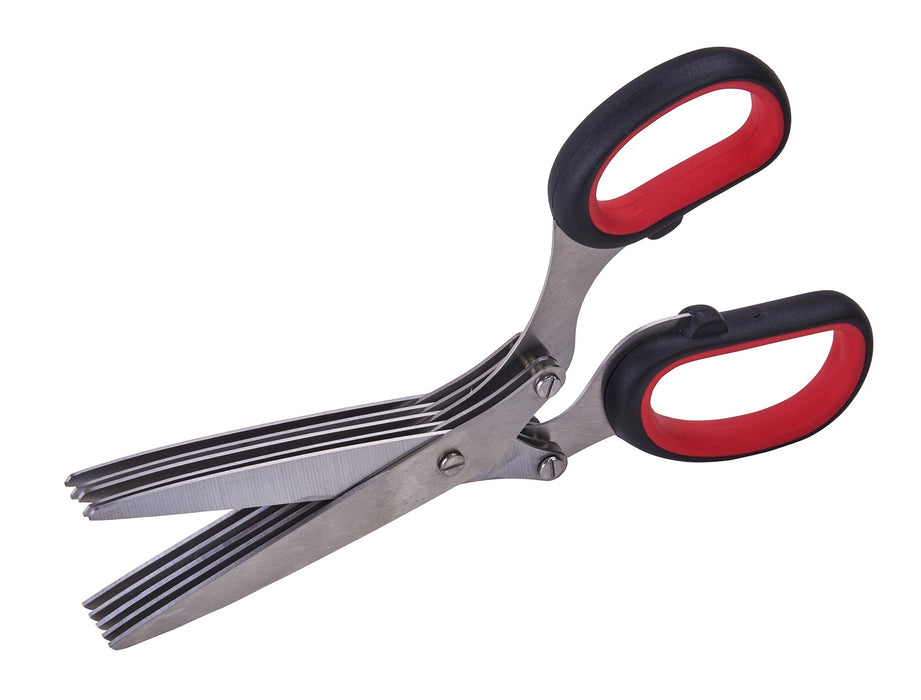 Winco KS-05 - Herb Shears, 5 Layer Blade, Stainless Steel
