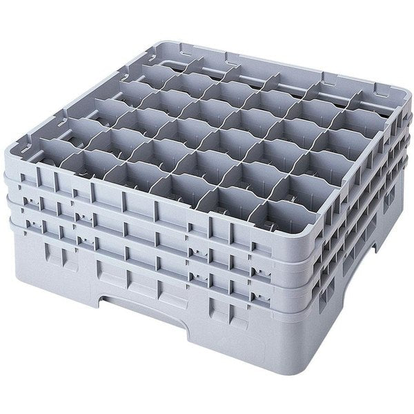Cambro 36E2151 - Camrack Rack Glass, 36 Compartment, Grey