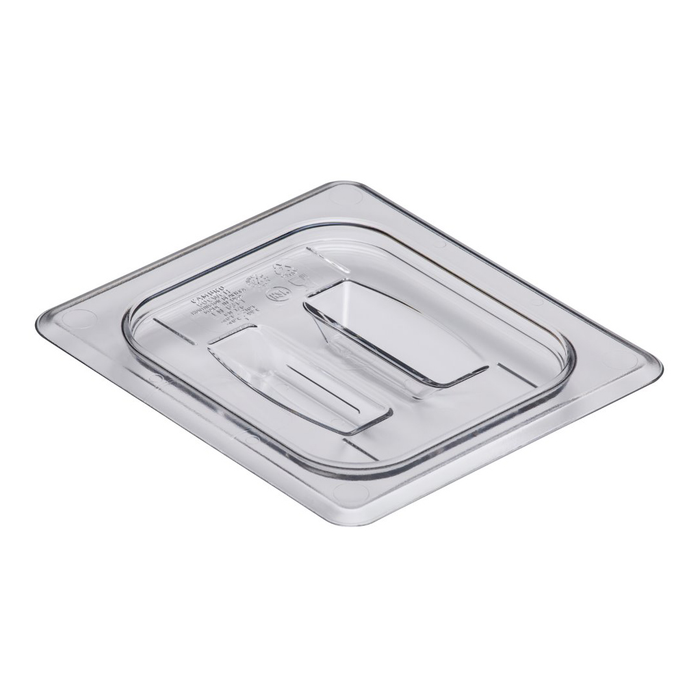 Cambro 60CWCH135 - Camwear Food Pan Cover w/ Handle, 1/6 Size, Clear
