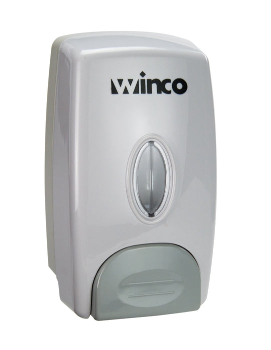 Winco SD-100 - Hand Soap / Sanitizer Dispenser, White Plastic