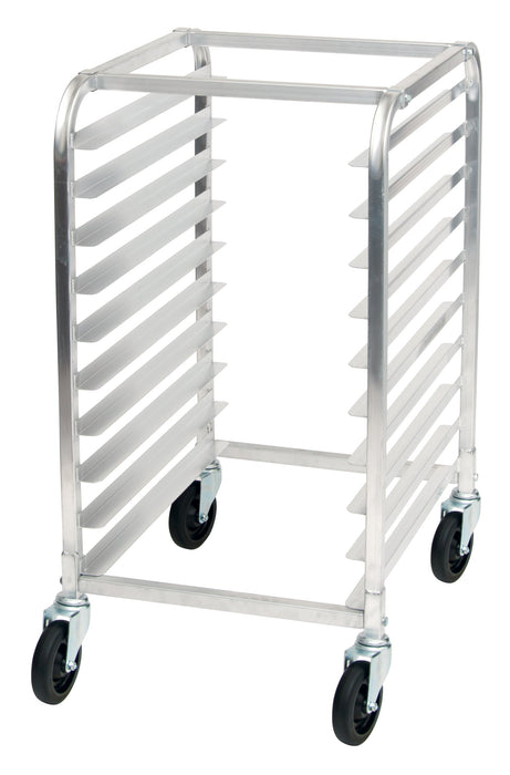 Winco ALRK-10 - 10-Tier Bun Pan Rack with Casters, Half Size, Aluminum